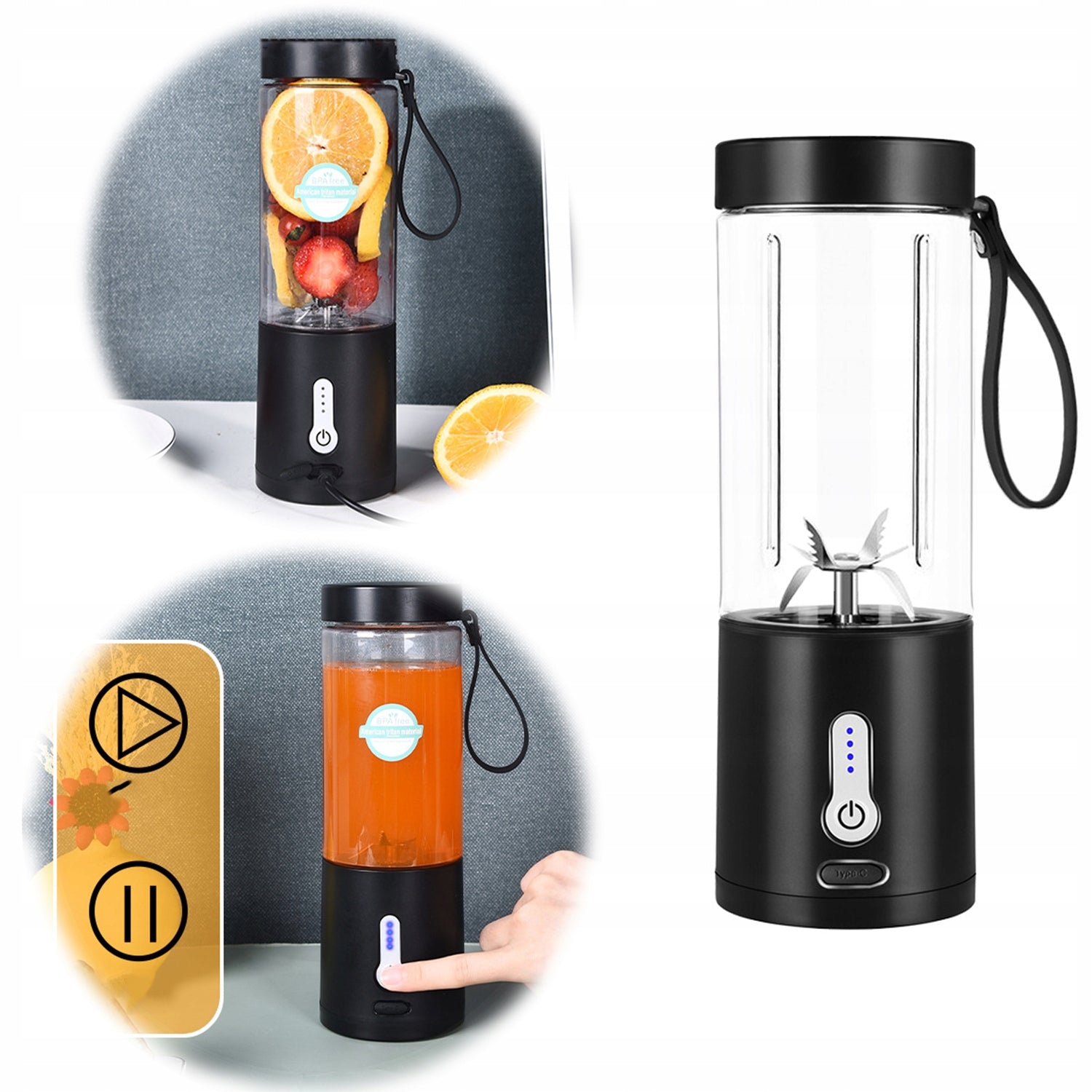 PORTABLE JUICE MIXING CUP SUITABLE FOR TRAVEL AND SPORTS