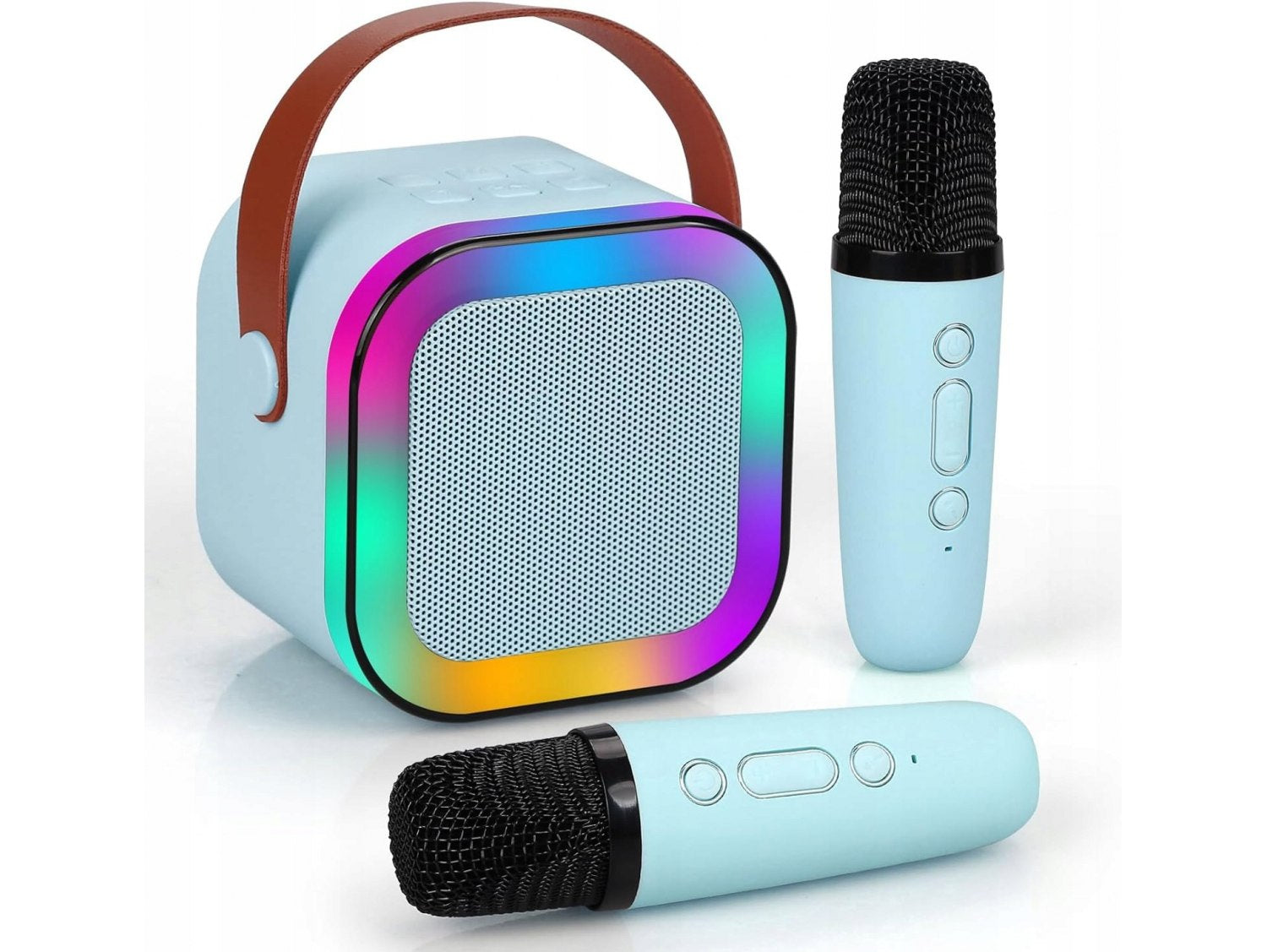 PORTABLE KARAOKE SET – BLUETOOTH SPEAKER + 2 MICROPHONES Manufacturer code KM-DUAL-BM