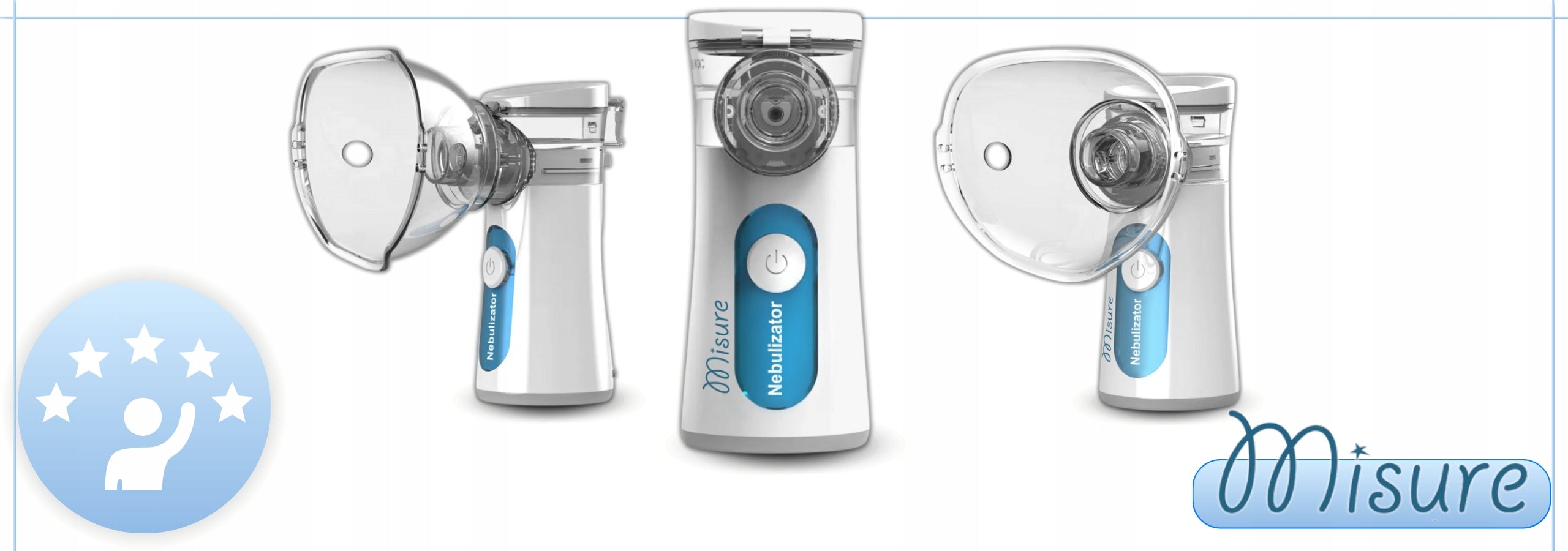 PORTABLE MESH NEBULISER INHALER FOR ADULTS AND CHILDREN MISURE Medical device yes