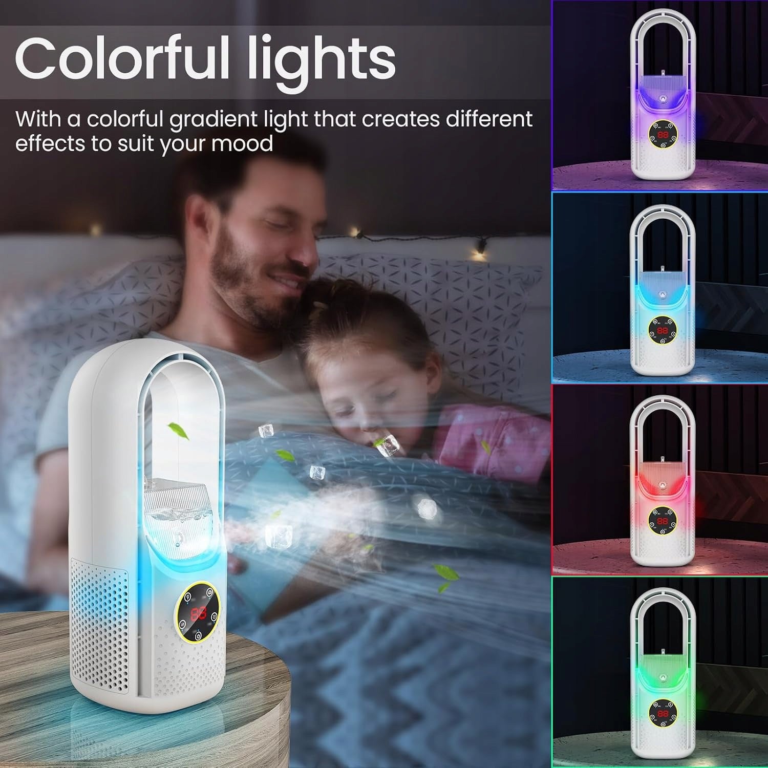 PORTABLE MINI AIR CONDITIONER 6-SPEED BLADELESS ELECTRIC FAN Brand no brand