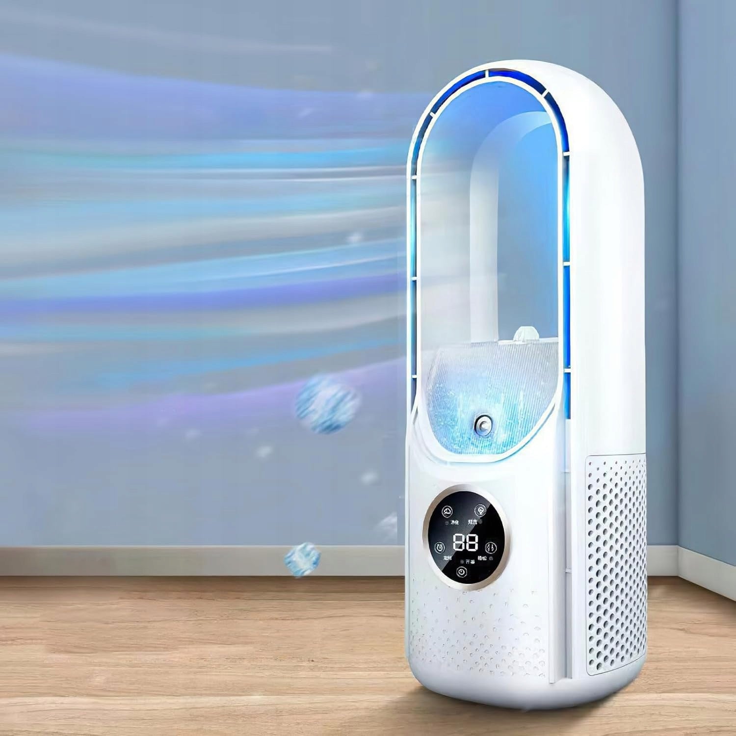 PORTABLE MINI AIR CONDITIONER 6-SPEED BLADELESS ELECTRIC FAN