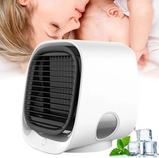 PORTABLE MINI AIR CONDITIONER UP TO 40DB 300ML LED 3 FAN SPEEDS