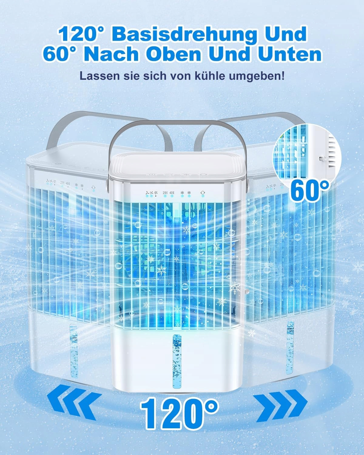 PORTABLE MINI AIR CONDITIONER WITH INTEGRATED COOLING, 90° OSCILLATION Brand no brand