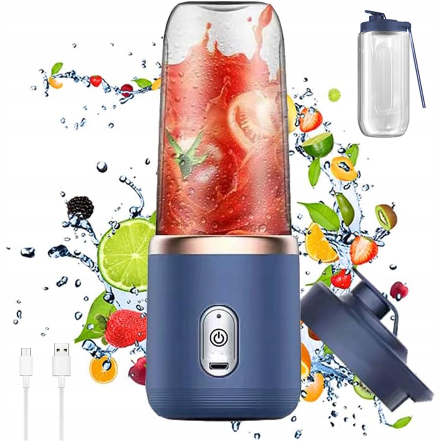 PORTABLE MINI JUICE BLENDER USB 1500MAH MULTIFUNCTIONAL SILENT 400ML