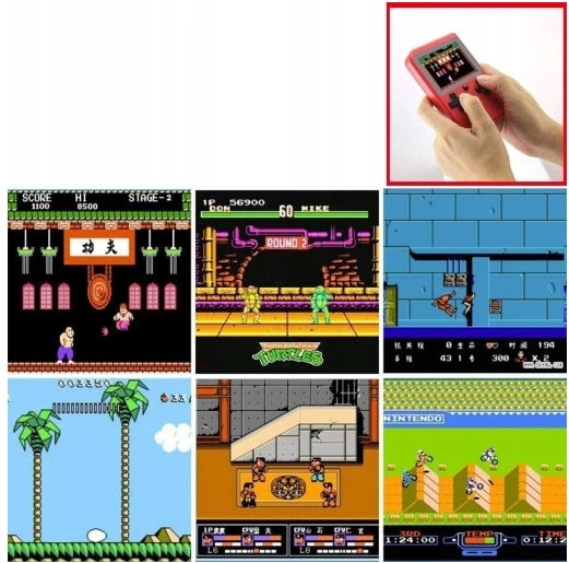 PORTABLE MINI RETRO CONSOLE 500 Pegasus Video Games Manufacturer code KKS-MMNOOKKNN11