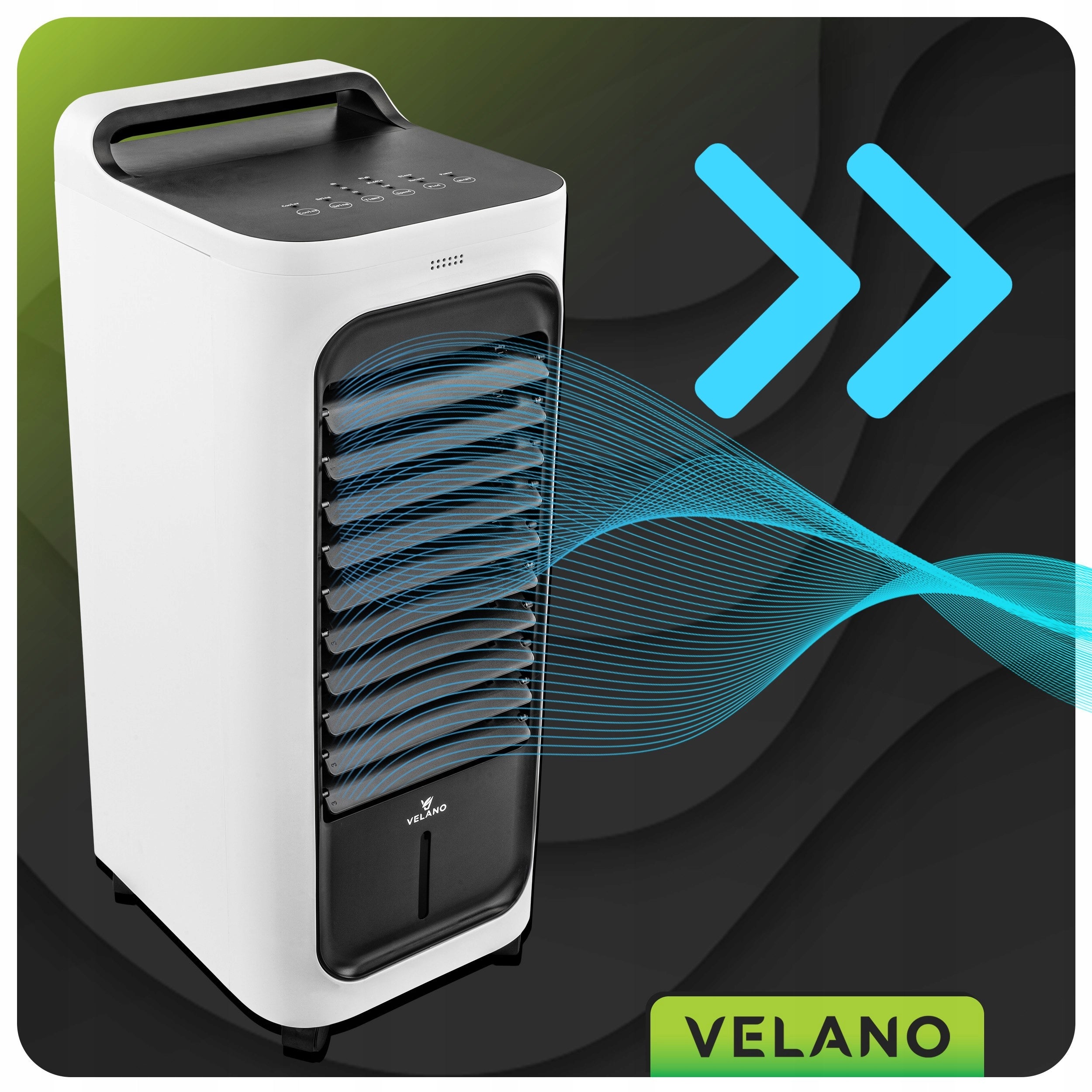 PORTABLE MINI WATER AIR CONDITIONER FLOOR FAN OSCILLATION AIR CONDITIONER Dominant color white