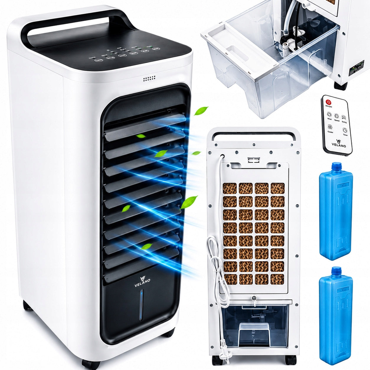 PORTABLE MINI WATER AIR CONDITIONER FLOOR FAN OSCILLATION AIR CONDITIONER