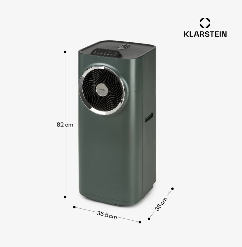 PORTABLE MOBILE AIR CONDITIONER KLARSTEIN 3IN1 AIR CONDITIONING REMOTE CONTROL 3,4 KW WIFI