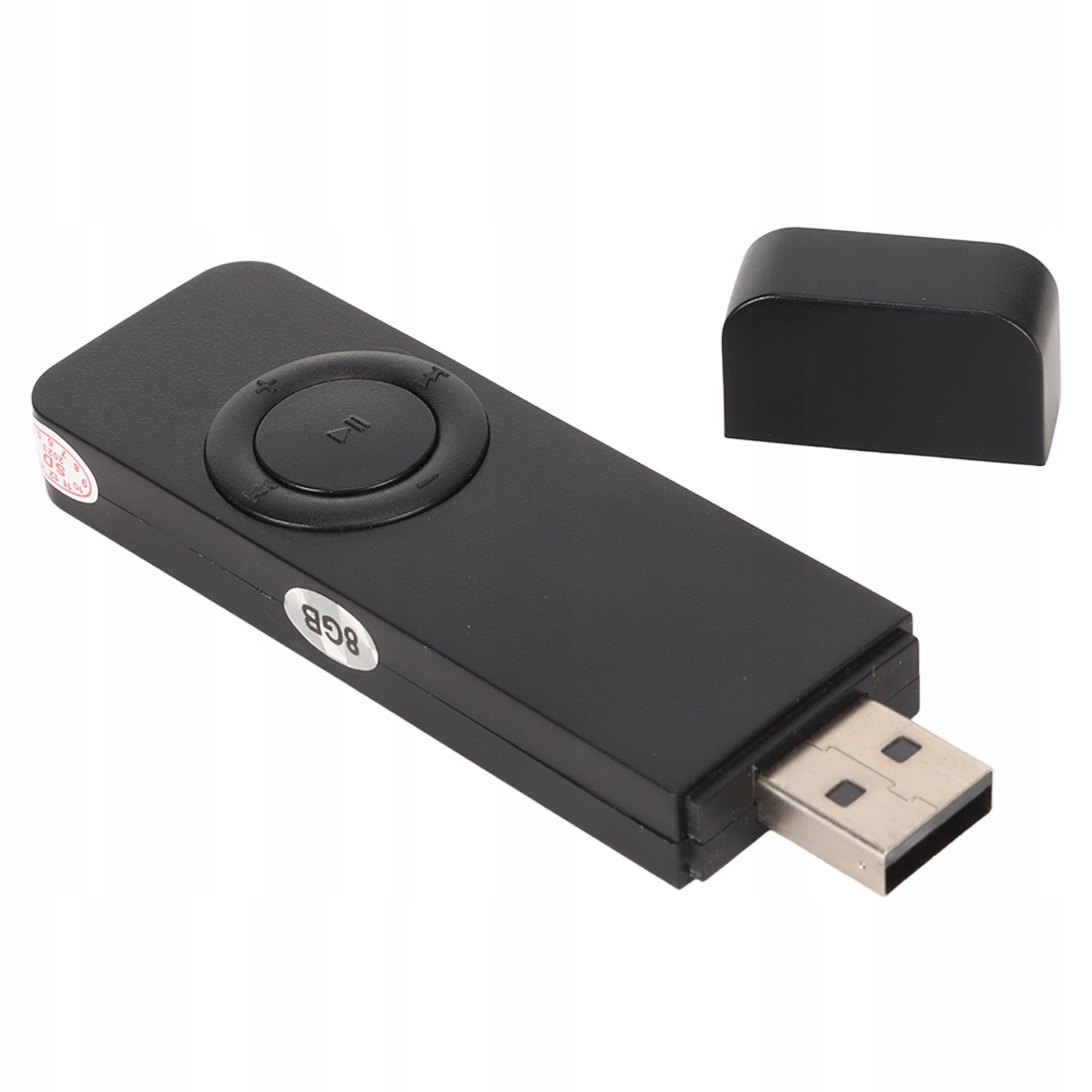 PORTABLE MP3 8GB USB PLAYER FLASH DRIVE 180MAH BLACK Brand no brand