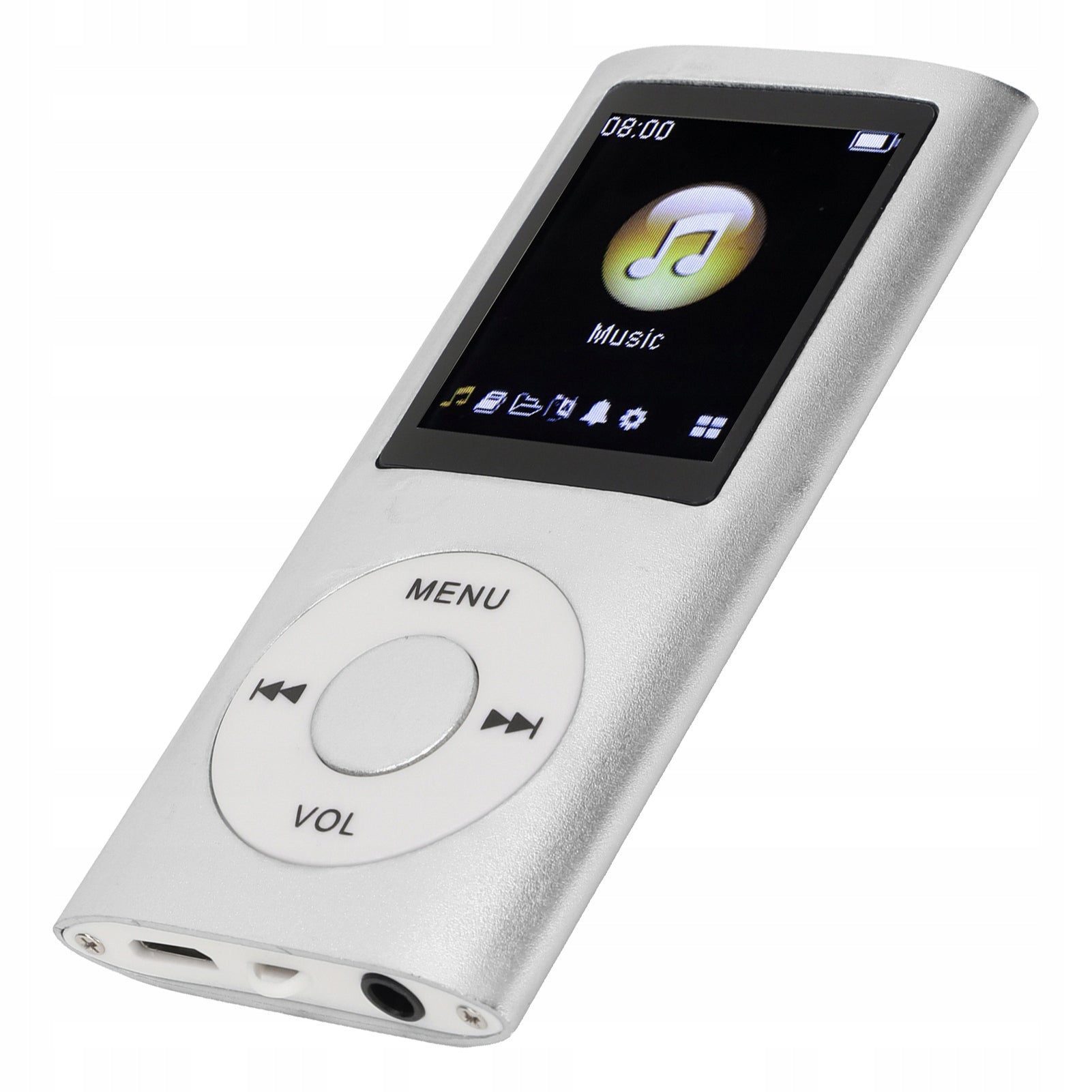 PORTABLE MP3 PLAYER MP4 1,8 INCH LCD SCREEN SILVER 200MAH Model 2610220313612
