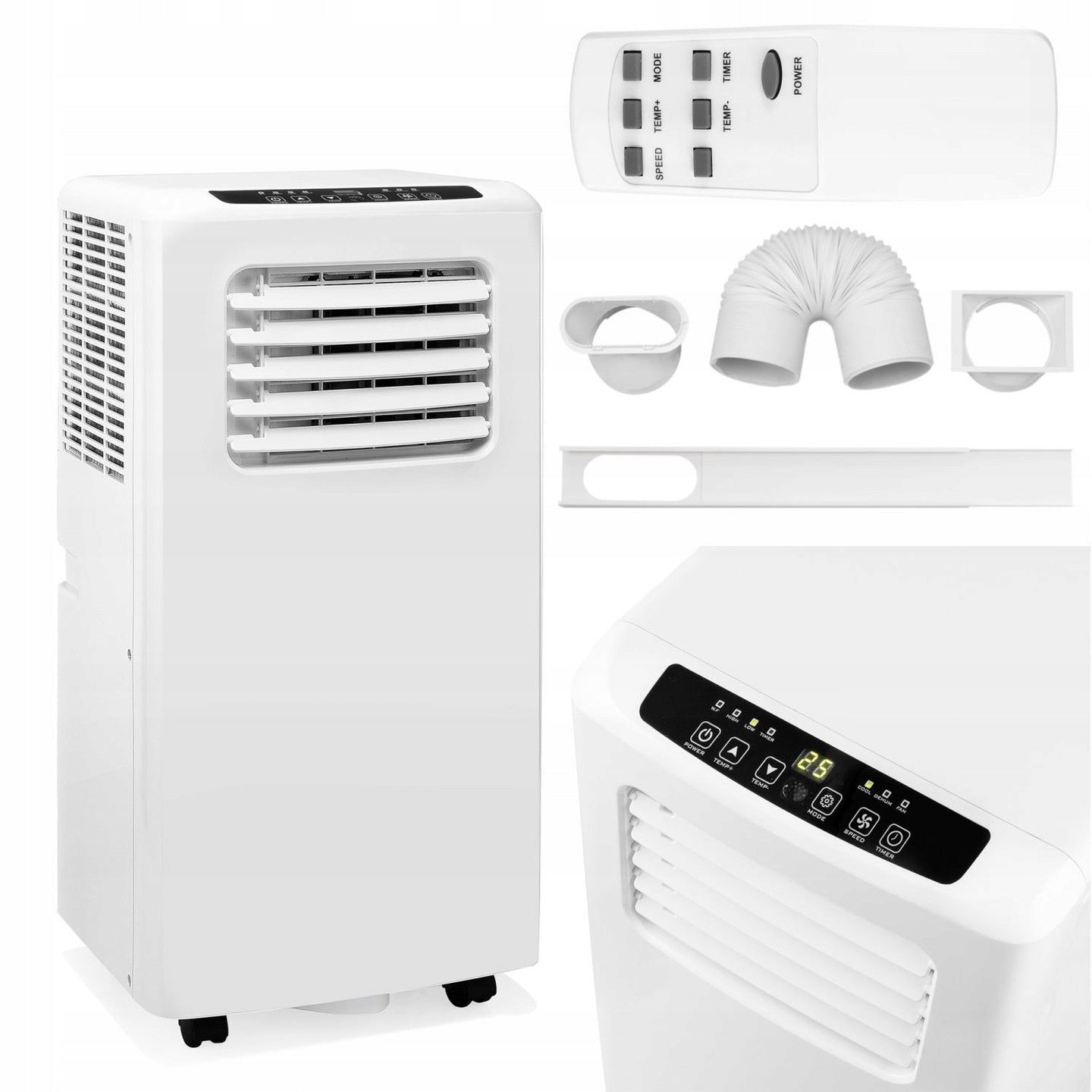 PORTABLE Mobile REAL CLIMATE AIR CONDITIONER 80m3 AIR CONDITIONING 9000 BTU