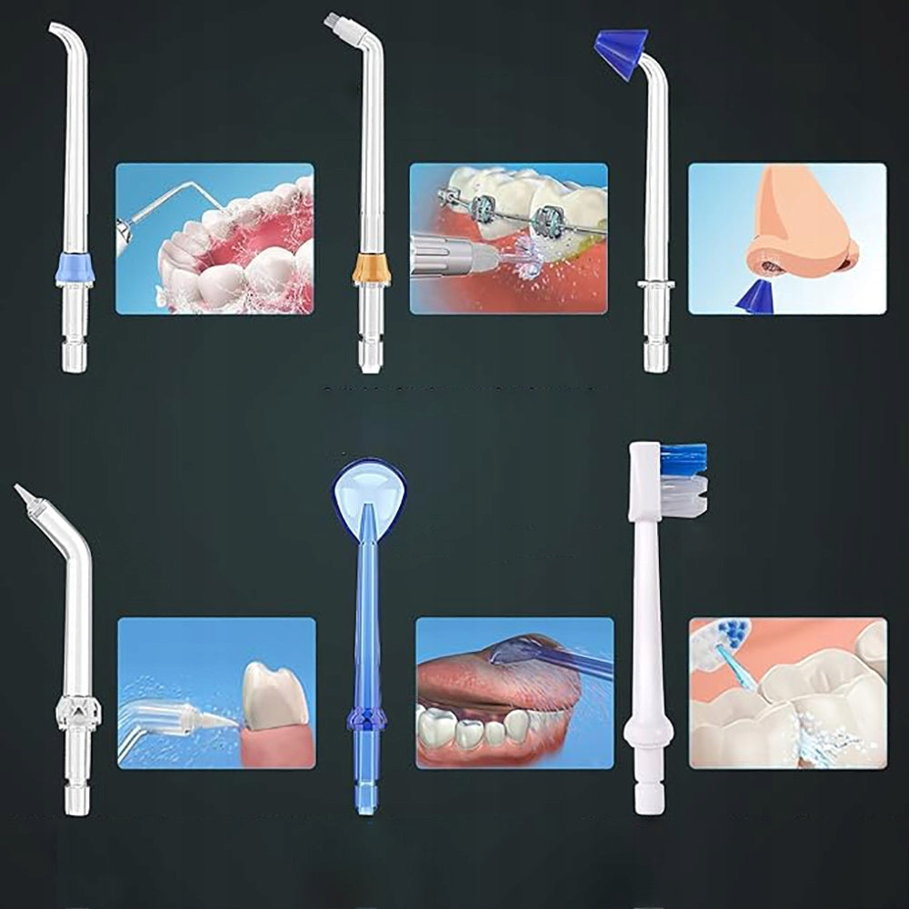 PORTABLE ORAL IRRIGATOR ABS +PC 5W BUILT-IN AKU WITH USB CABLE 2500MAH XXL Functions pressure adjustment