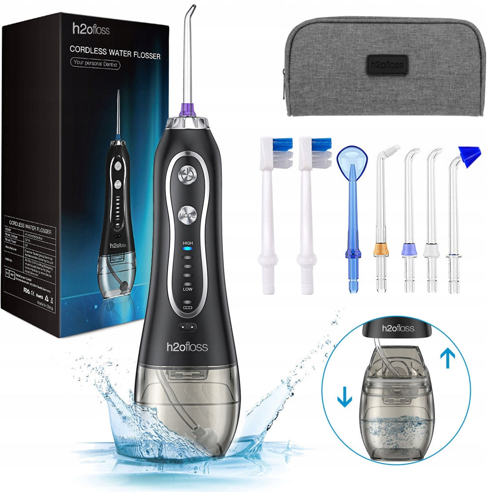 PORTABLE ORAL IRRIGATOR ABS +PC 5W BUILT-IN AKU WITH USB CABLE 2500MAH XXL