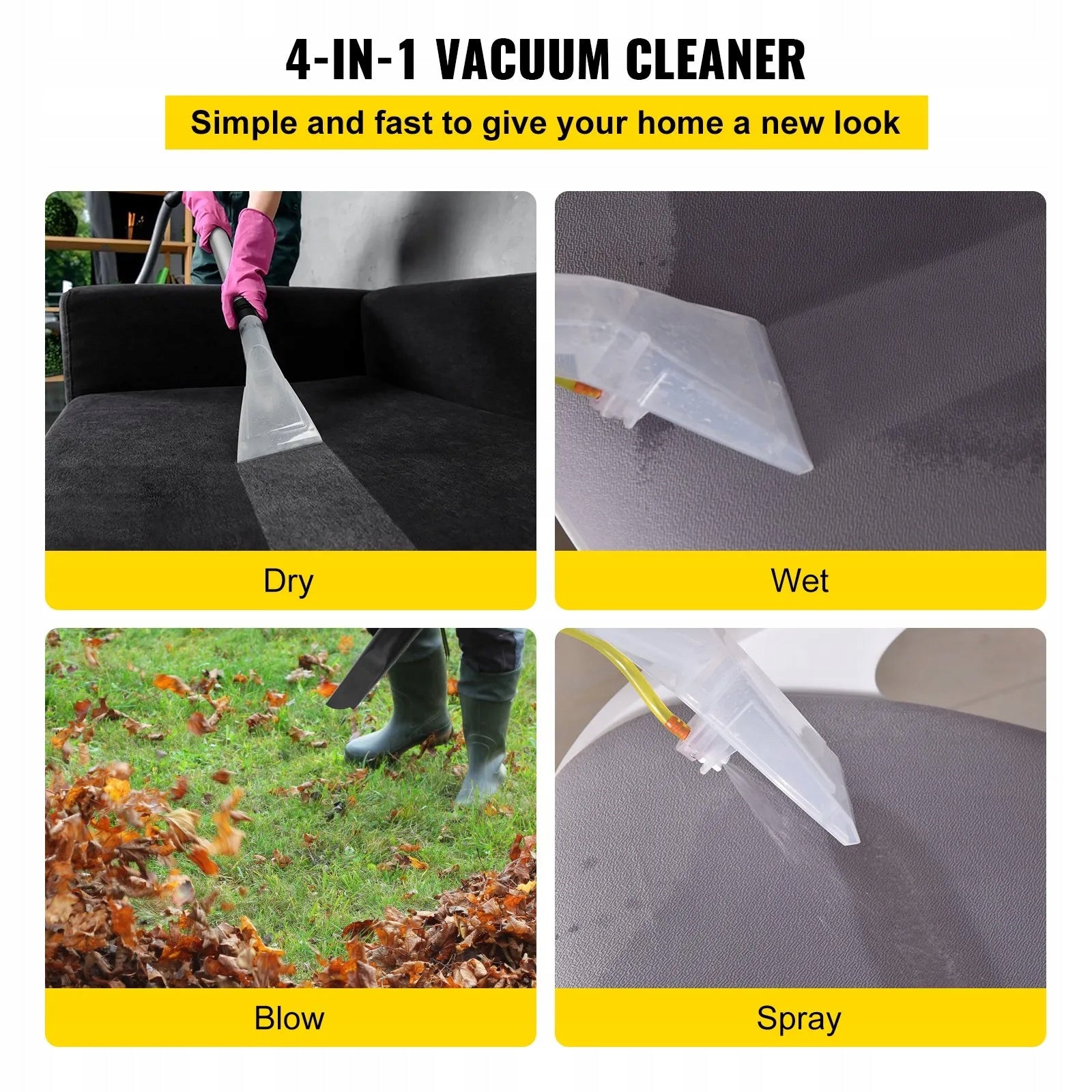 PORTABLE PROFESSIONAL VACUUM CLEANER WASHING COLLECTION 20 L WET AND DRY Manufacturer code PRZENOŚNY PROFESJONALINY ODKURZACZ PIORĄCY