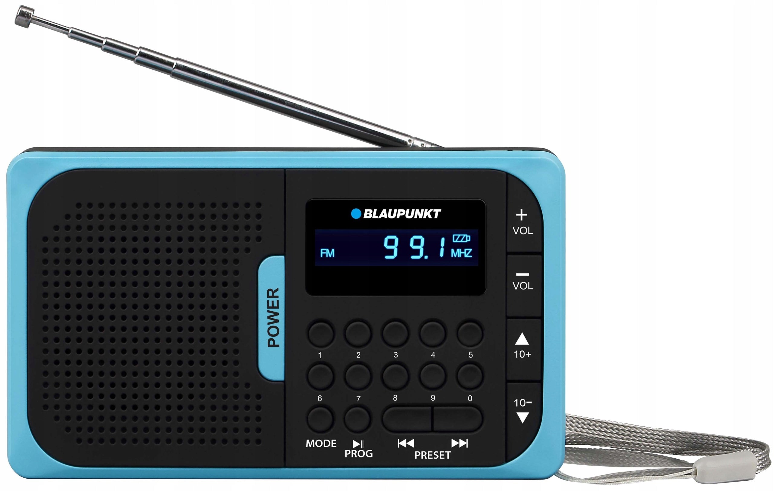 PORTABLE RADIO BLAUPUNKT PR5BL USB SD RECHARGEABLE FM Tuner LCD Display