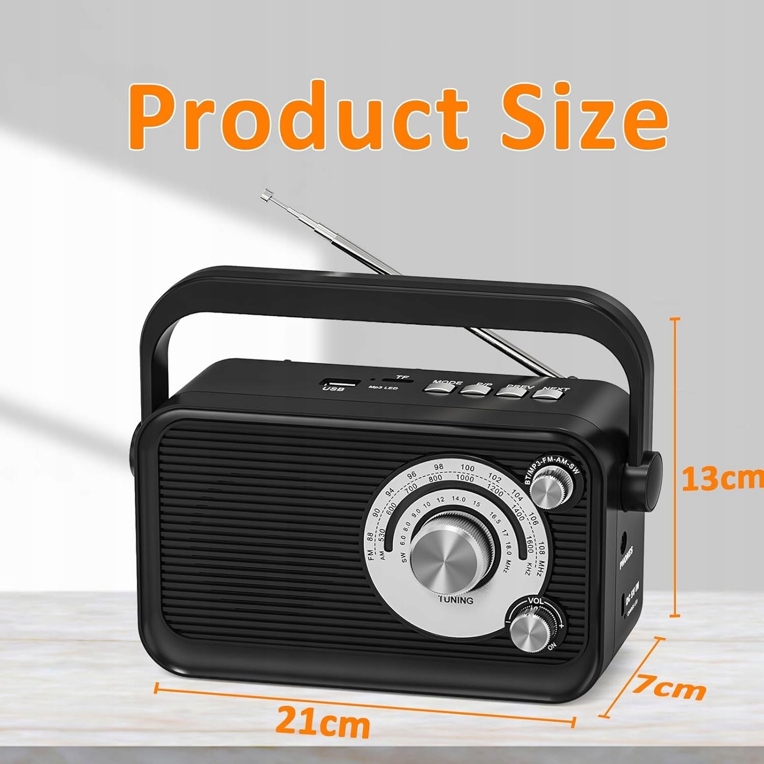 PORTABLE RADIO FM AM SW BLUETOOTH MP3 CAMPING KITCHEN BATTERY Brand no brand