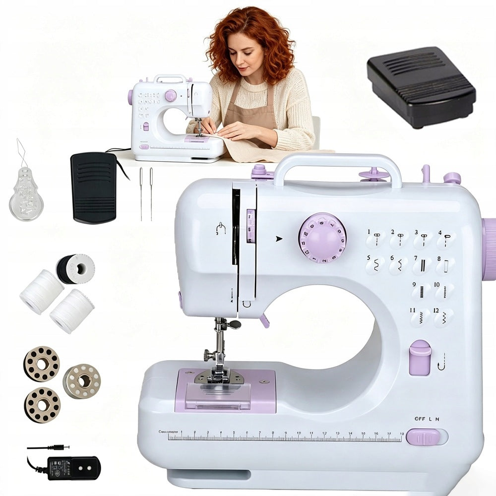 PORTABLE SEWING MACHINE WITH ZIPPER STAPLING FUNCTION