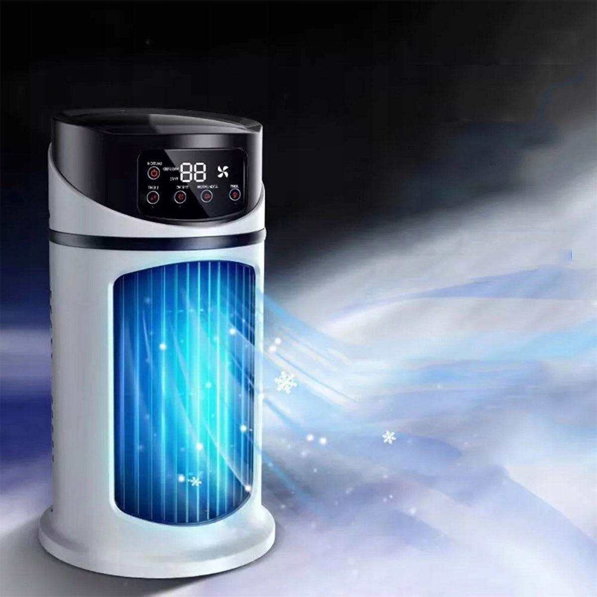 PORTABLE SMALL USB AIR CONDITIONER FOR WATER AND ICE 3IN1 AIR CONDITIONER FOR HOME FAN Type fresh air heater