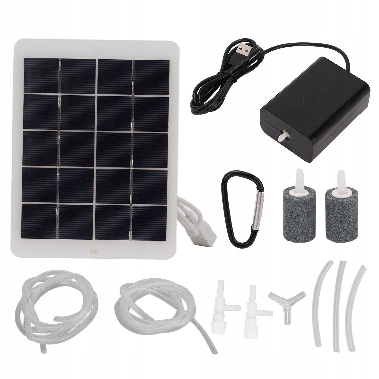 PORTABLE SOLAR OXYGEN PUMP AERATOR 3W USB 5V 0-600MA