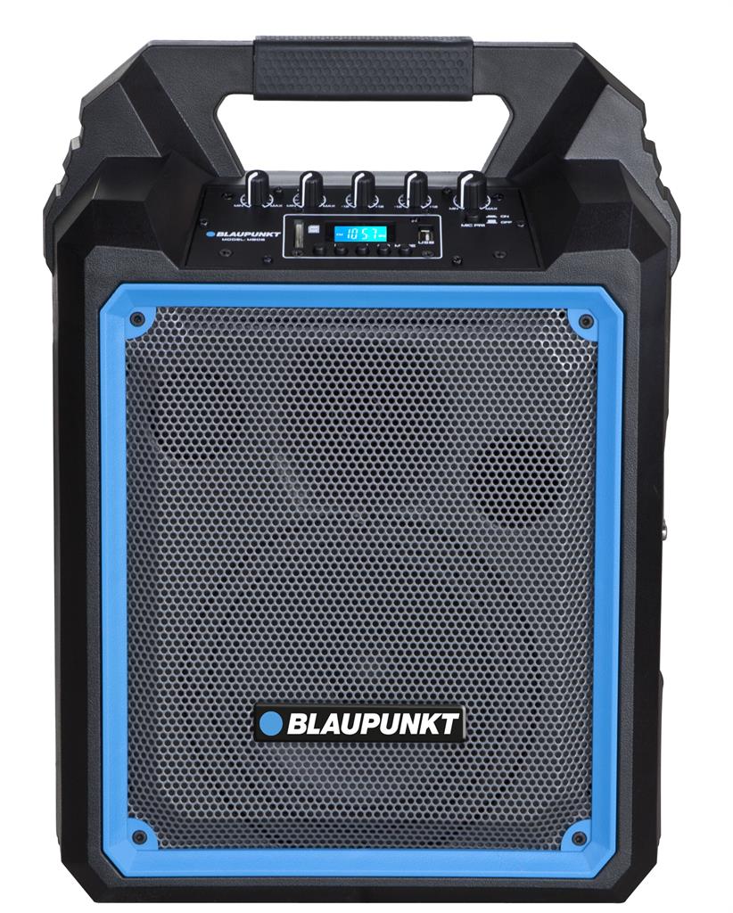 PORTABLE SPEAKER BLAUPUNKT MB06 KARAOKE BLUETOOTH MICROPHONE REMOTE CONTROL USB 500W Manufacturer code MB06