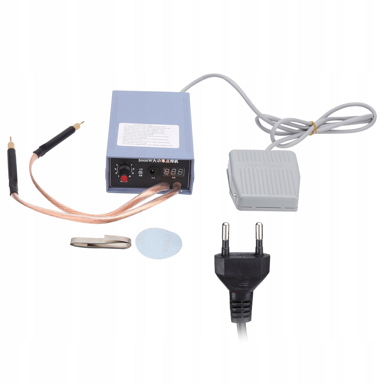 PORTABLE SPOT WELDING MACHINE ADJUSTABLE 8000W 0.2MM FOR BATTERIES 18650