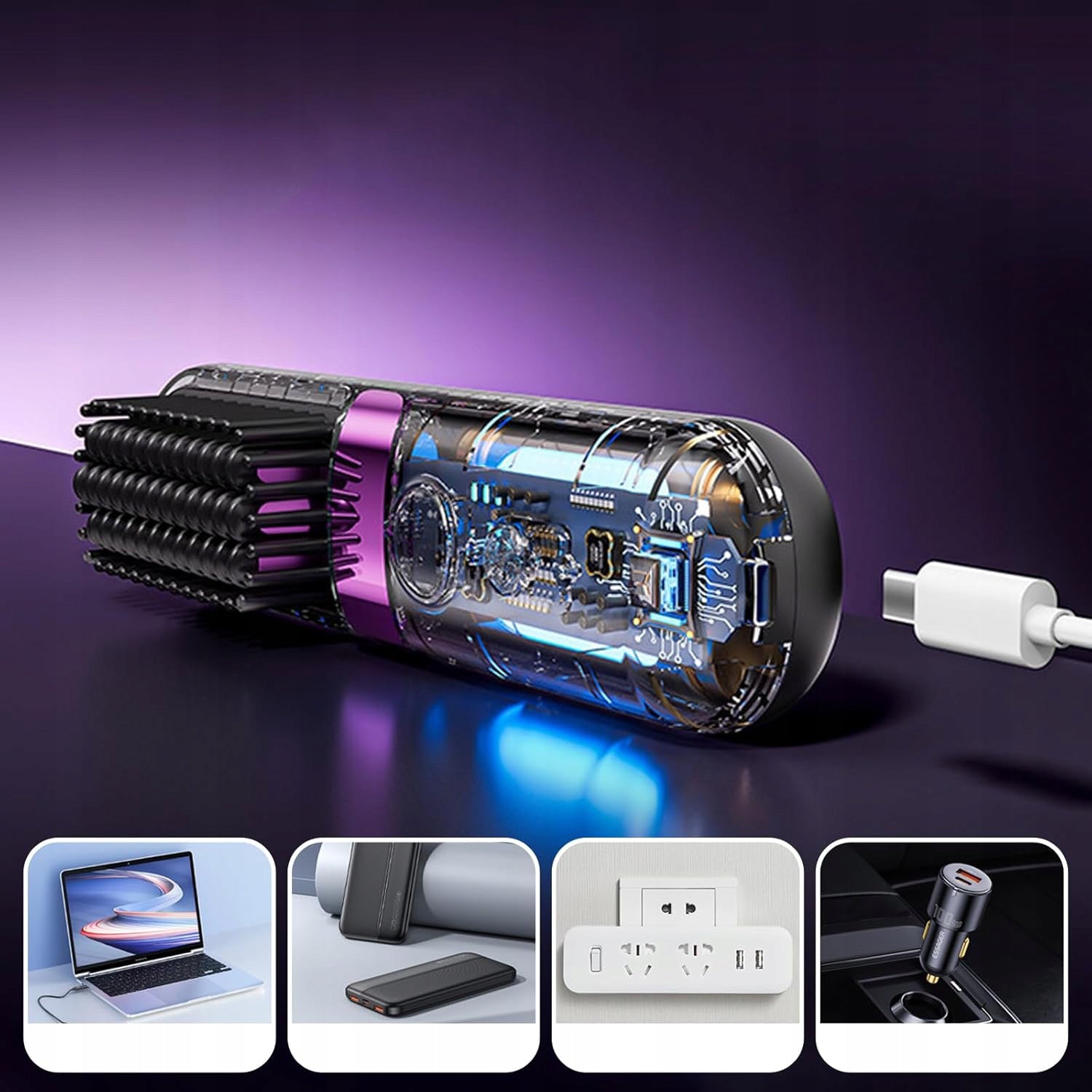 PORTABLE THERMAL BRUSH STRAIGHTENING BRUSH HAIR STRAIGHTENER Brand no brand