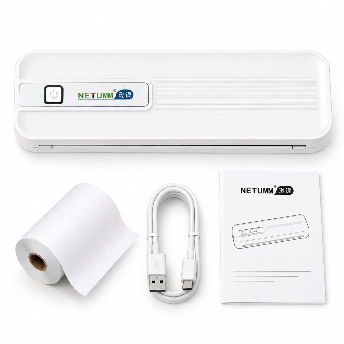 PORTABLE THERMAL PRINTER A4 inkless wireless FOR DOCUMENTS,TATTOO Packaging status original
