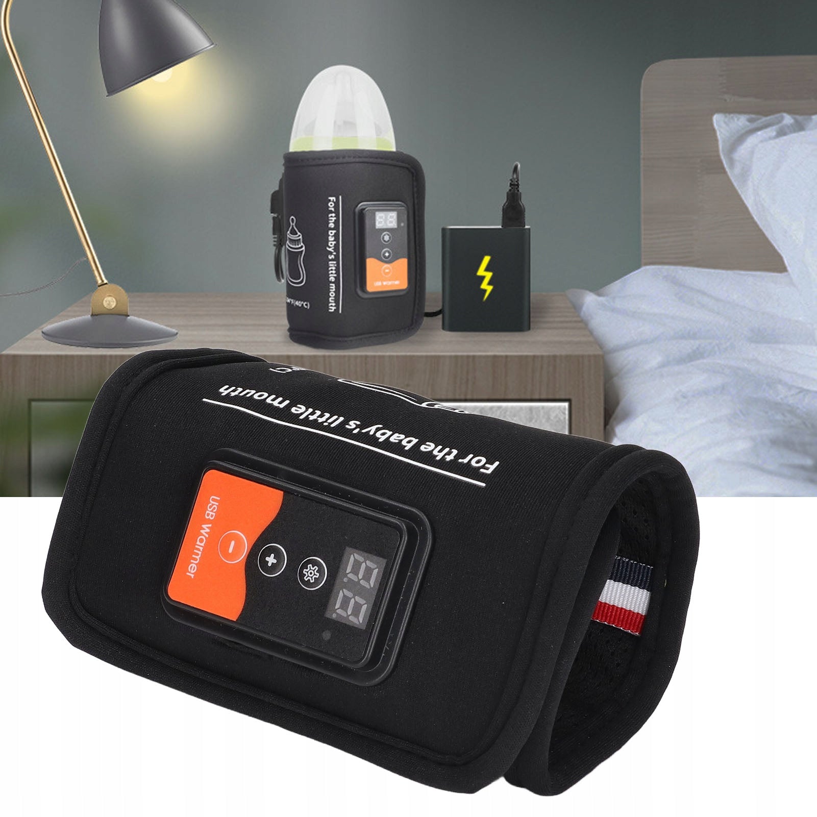PORTABLE TOURIST HEATER FOR MILK BOTTLES ON USB FOR CAR EAN (GTIN) 0840140393958