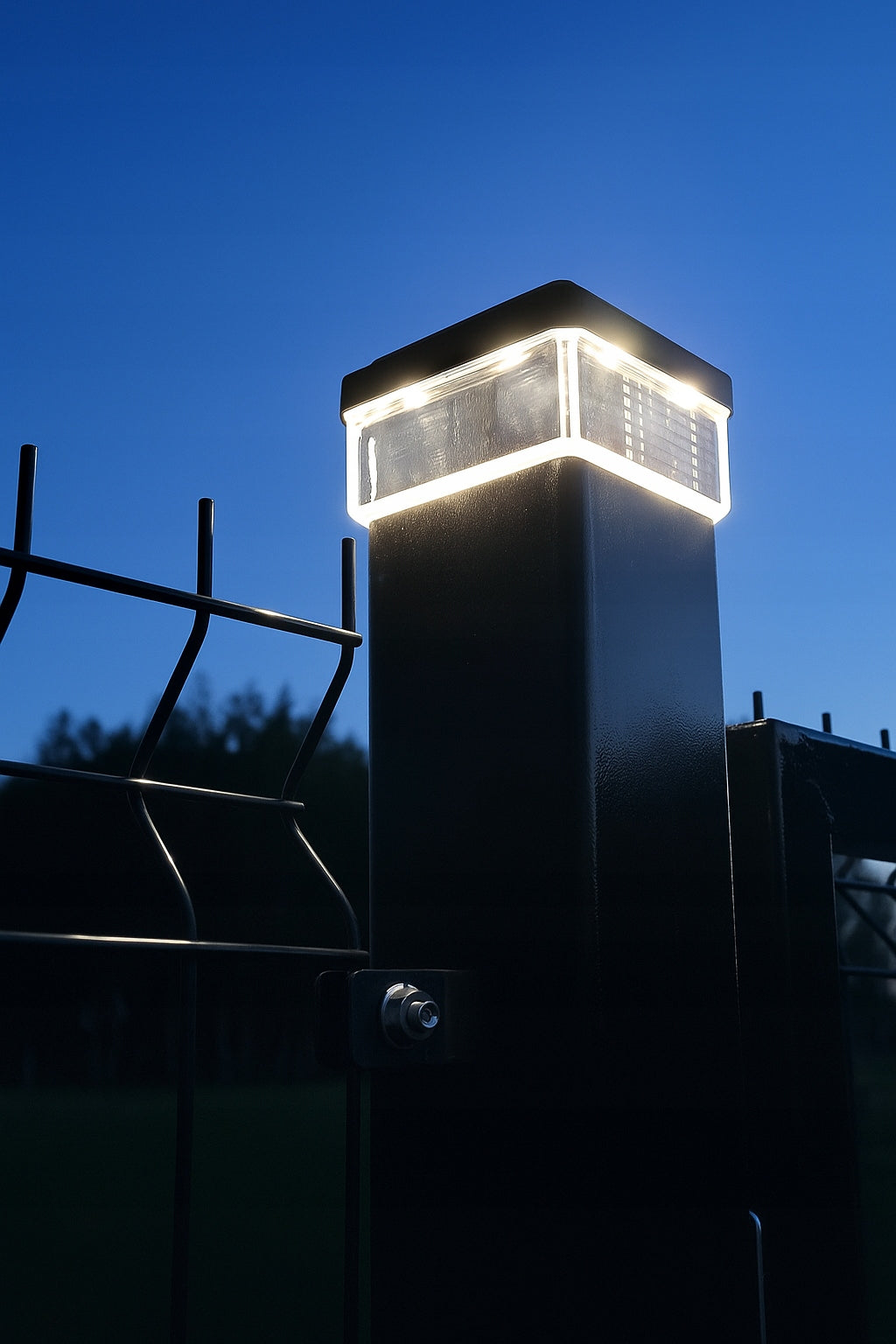 POST CANOPY 60x40mm Solar Lamp LED CAP for post battery Manufacturer code Lampa LED Solarna na słupek 60x40mm