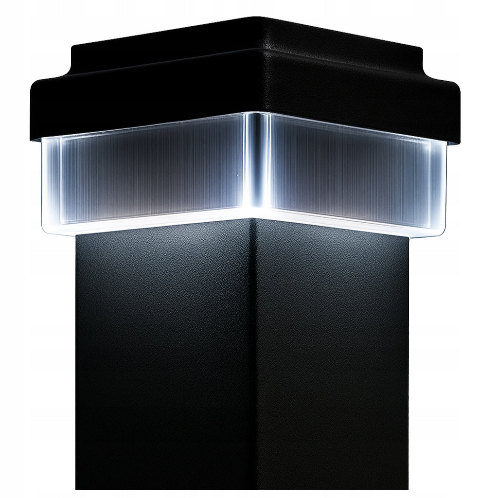 POST CANOPY 60x60mm Solar Lamp LED CAP OVERLAY battery