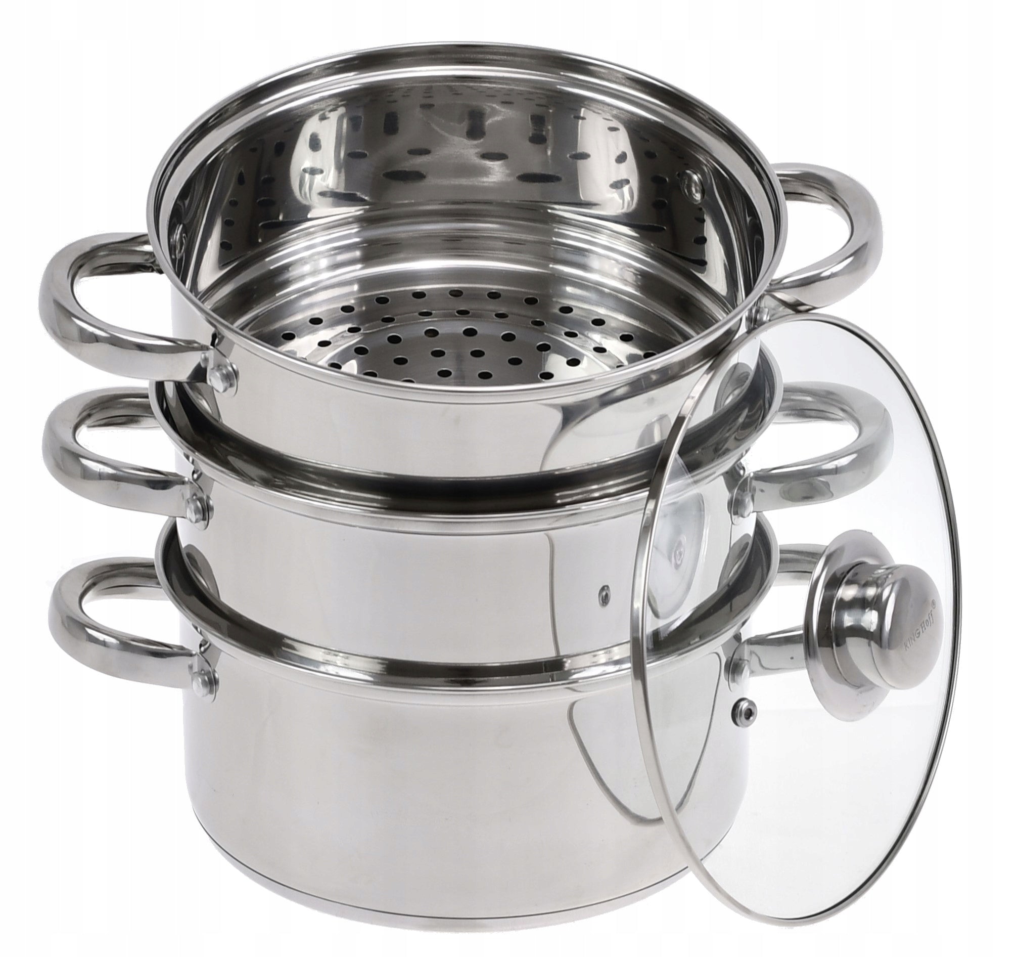 POT 3,1 L Steaming Pots 20 cm Set of Steam Pots