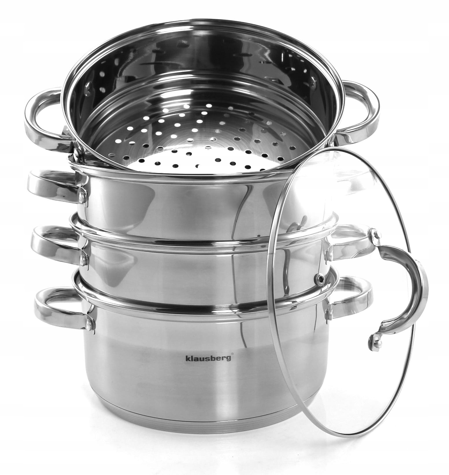 POT 5,0 L FOR STEAMING 24cm. 5 X BOTTOM KLAUSBERG EAN (GTIN) 5902666611468