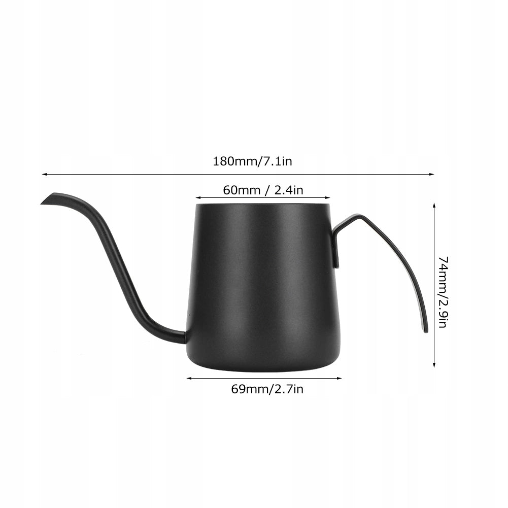 POT COFFEE KETTLE TEA MILK FROTHER WITH LONG SPOUT NECK DRIP Manufacturer code 3118200112411