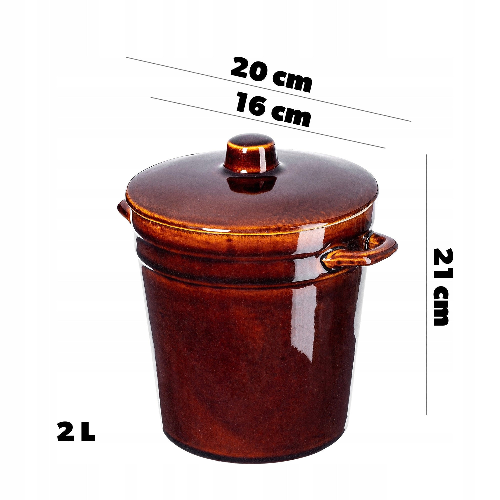 POT FOR PICKLING CABBAGE CUCUMBERS FOR STONEWARE LARD 2L BARREL STONEWARE Manufacturer code K8670
