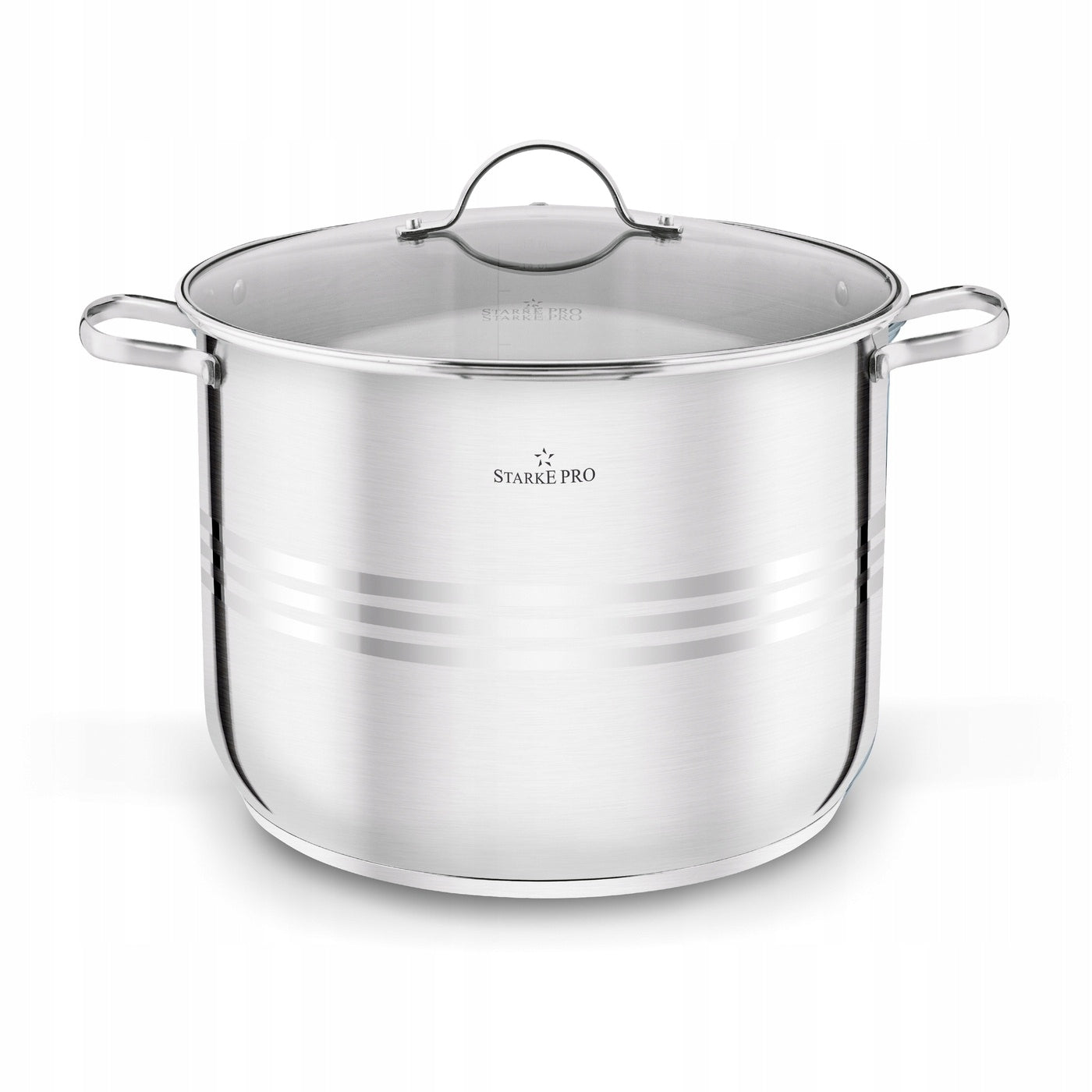 POT HIGH Steel LARGE with LID Stainless Starke Pro Barcelo 15 l