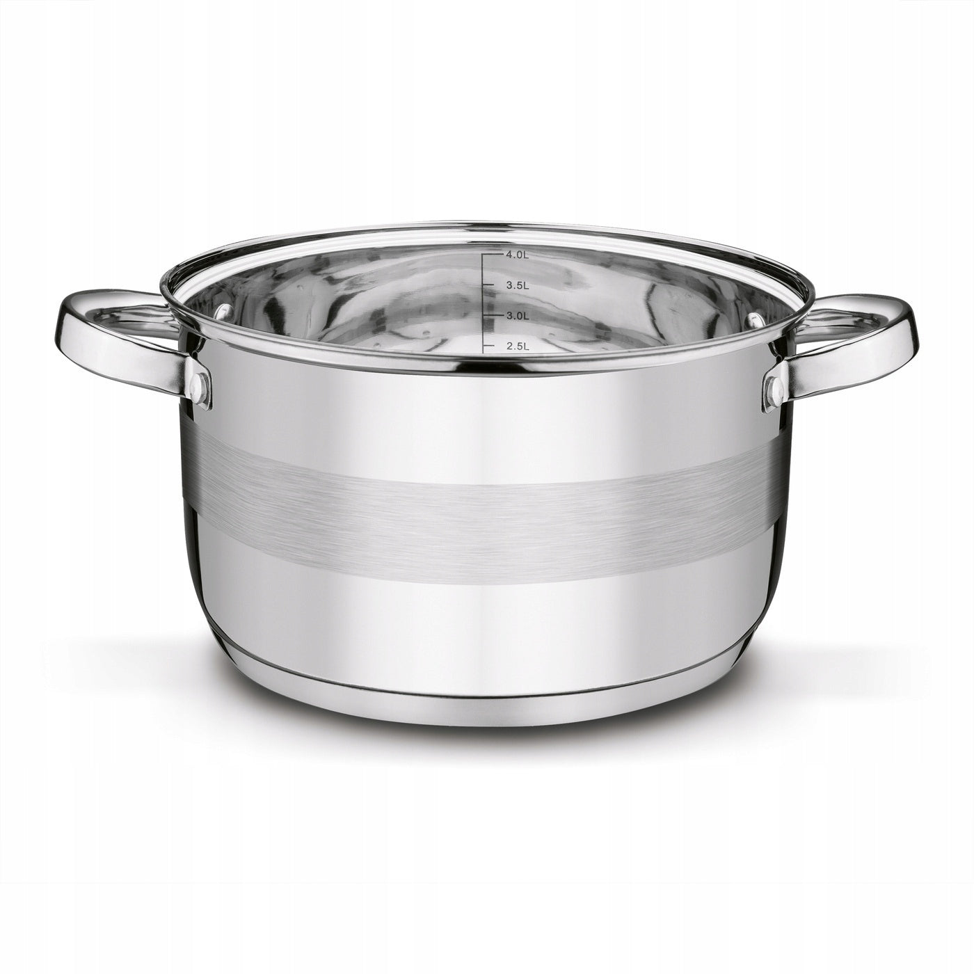 POT INDUCTION KITCHEN STEEL GAS Lid Tadar Roger II 4,4 l 22cm Color silver