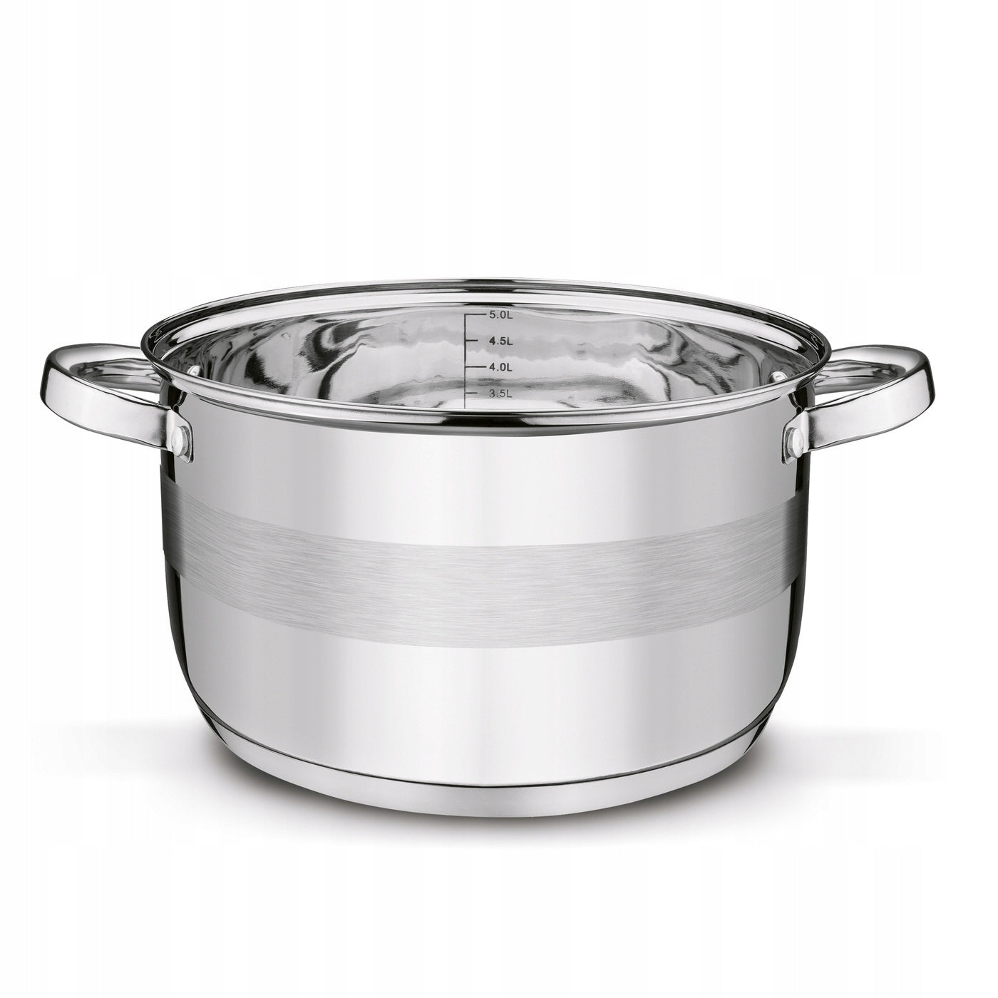 POT INDUCTION SOLID STAINLESS STEEL Gas Lid Tadar Roger II 5,7l 24cm Color silver