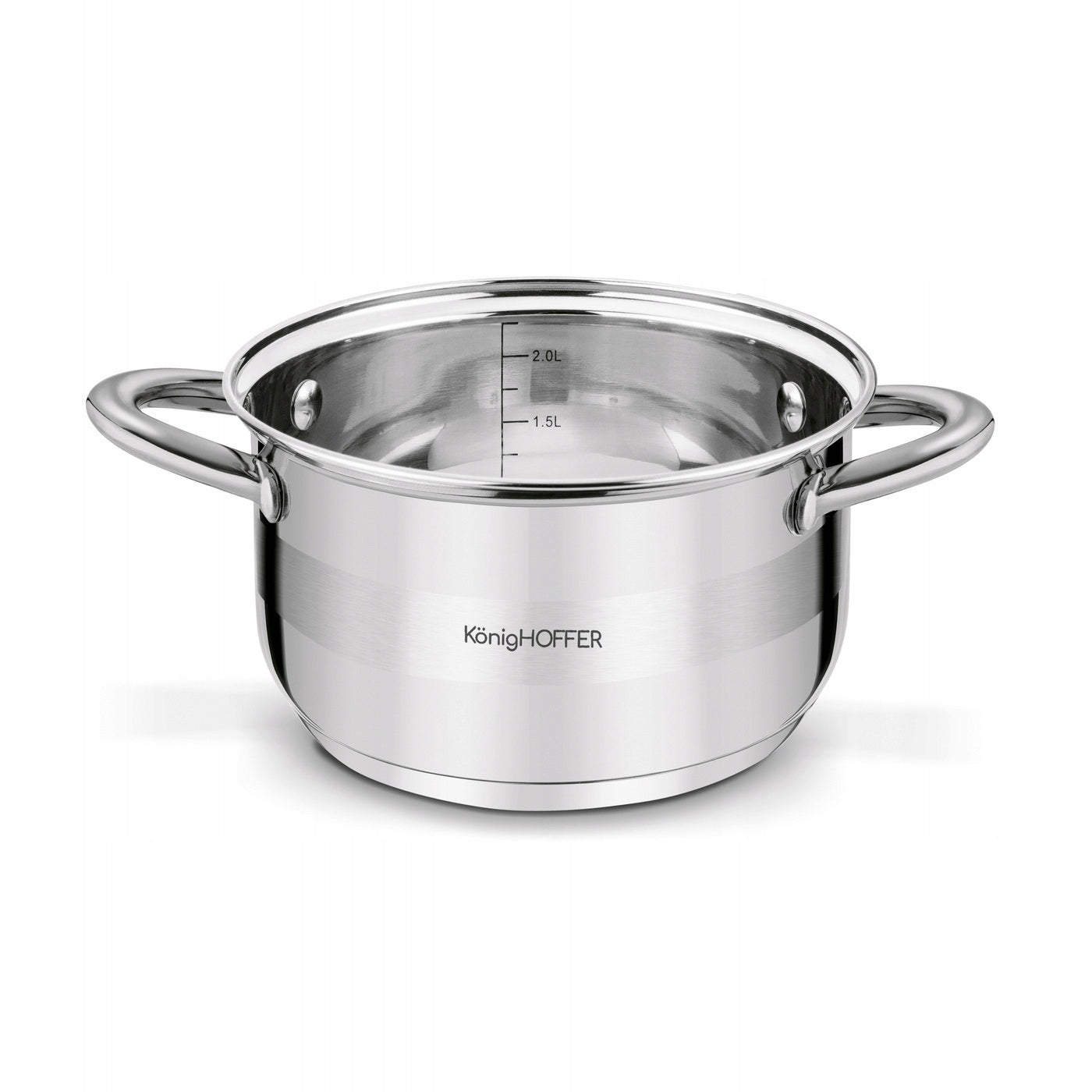 POT INDUCTION STEEL GAS Lid Solid Konighoffer Faro 2,6L 18cm Kind traditional pot