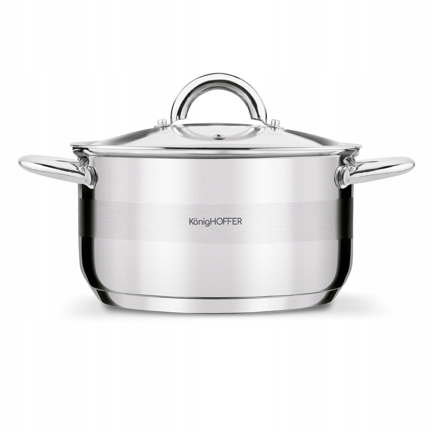POT INDUCTION STEEL GAS Lid Solid Konighoffer Faro 4,7L 22cm Packaging status original