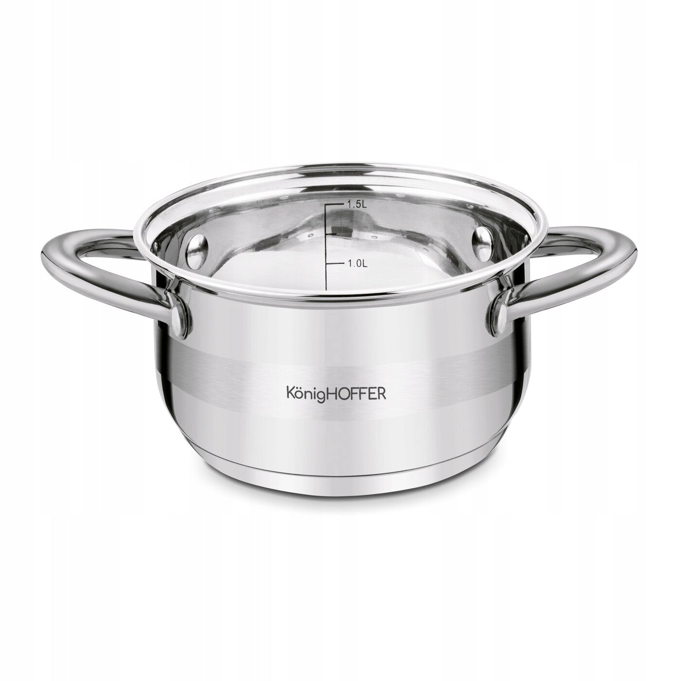 POT INDUCTION Steel Gas Lid SMALL Konighoffer Faro 1,8 l 16cm Capacity 1.8 l