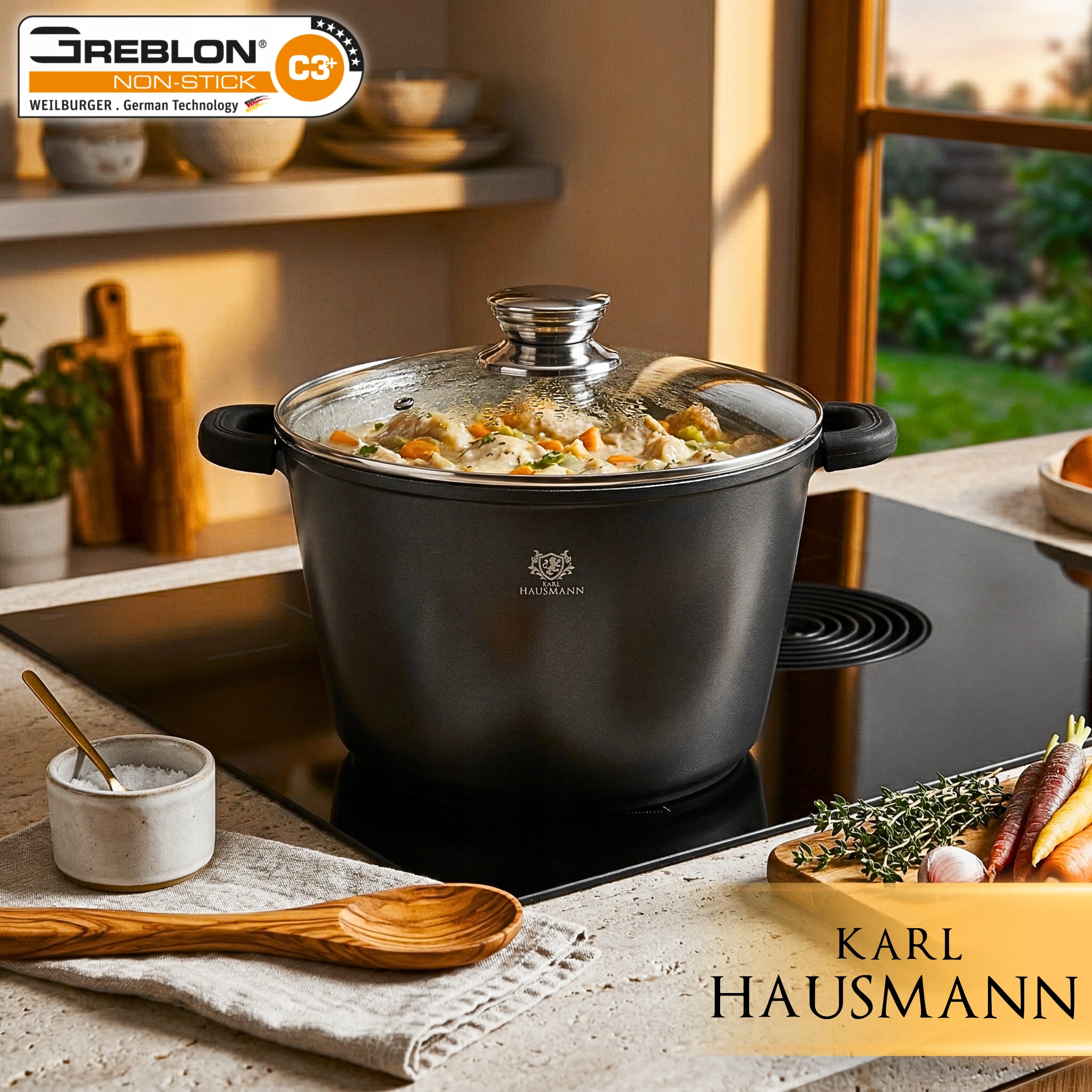 POT LARGE 10L INDUCTION GAS HIGH MARBLED POT FOR OVEN POTS Manufacturer code 5907564504386
