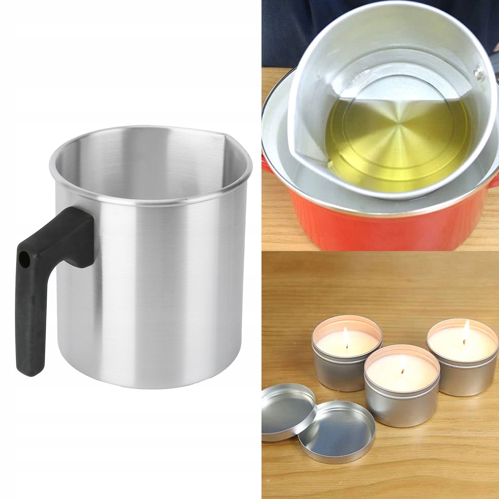 POT MELTER CONTAINER FOR MELTING WAX CRUCIBLE FOR CANDLES 1,2L EAN (GTIN) 7805048416539