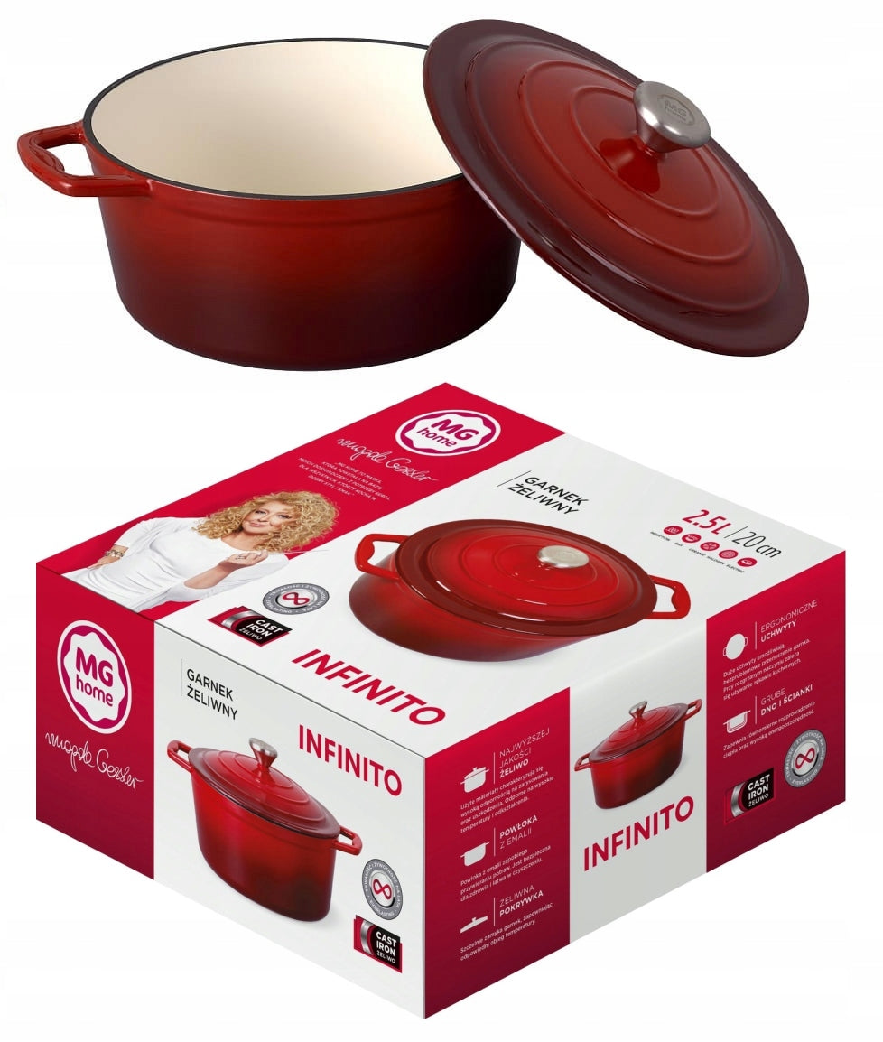 POT MG MAGDA GESSLER CAST IRON 2,1L 20 ENAMEL INDUCTION GAS