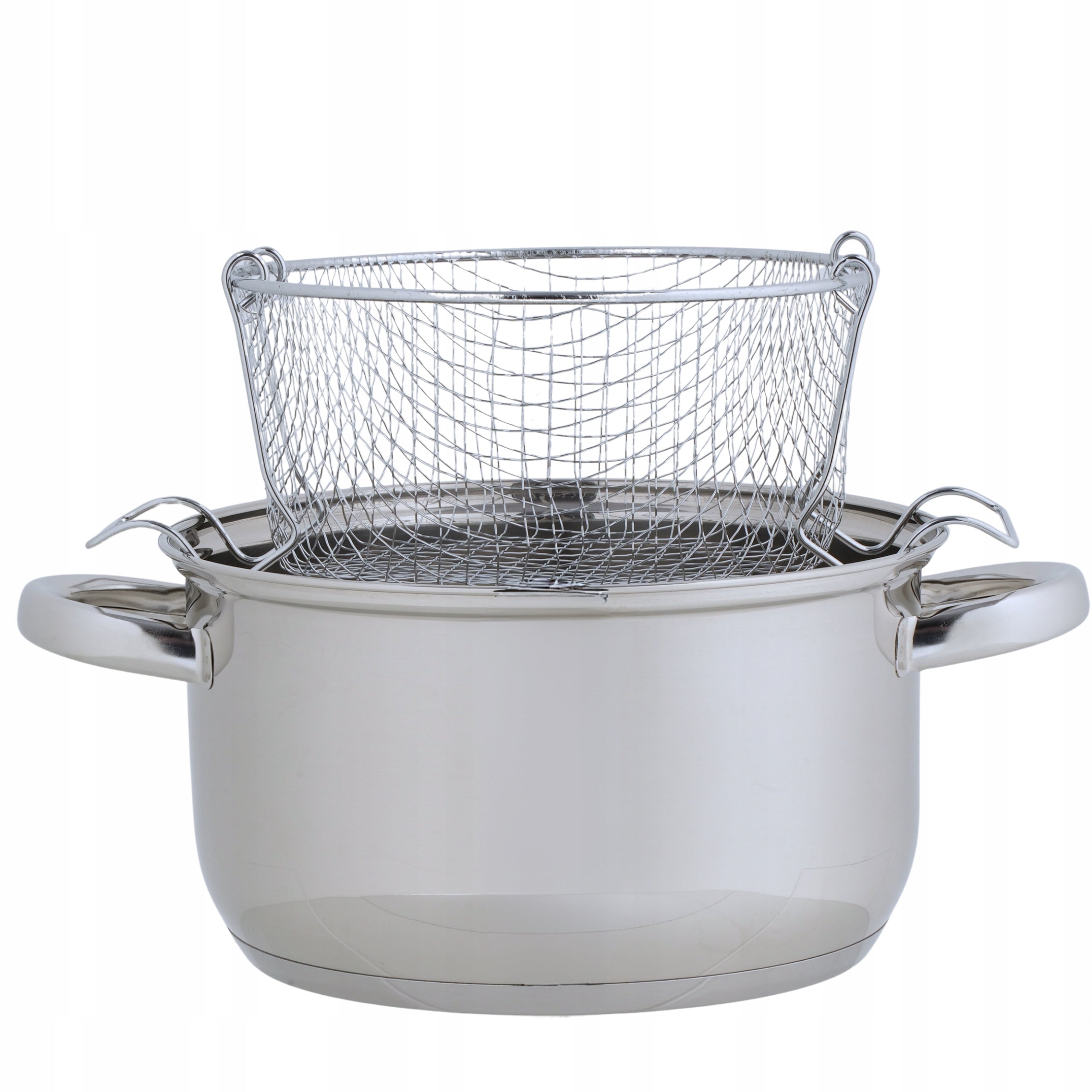POT WITH BASKET FOR FRYING NUGGETS DONUT FRIES STEEL INDUCTION Manufacturer code GARNEK DO SMAŻENIA FRYTEK