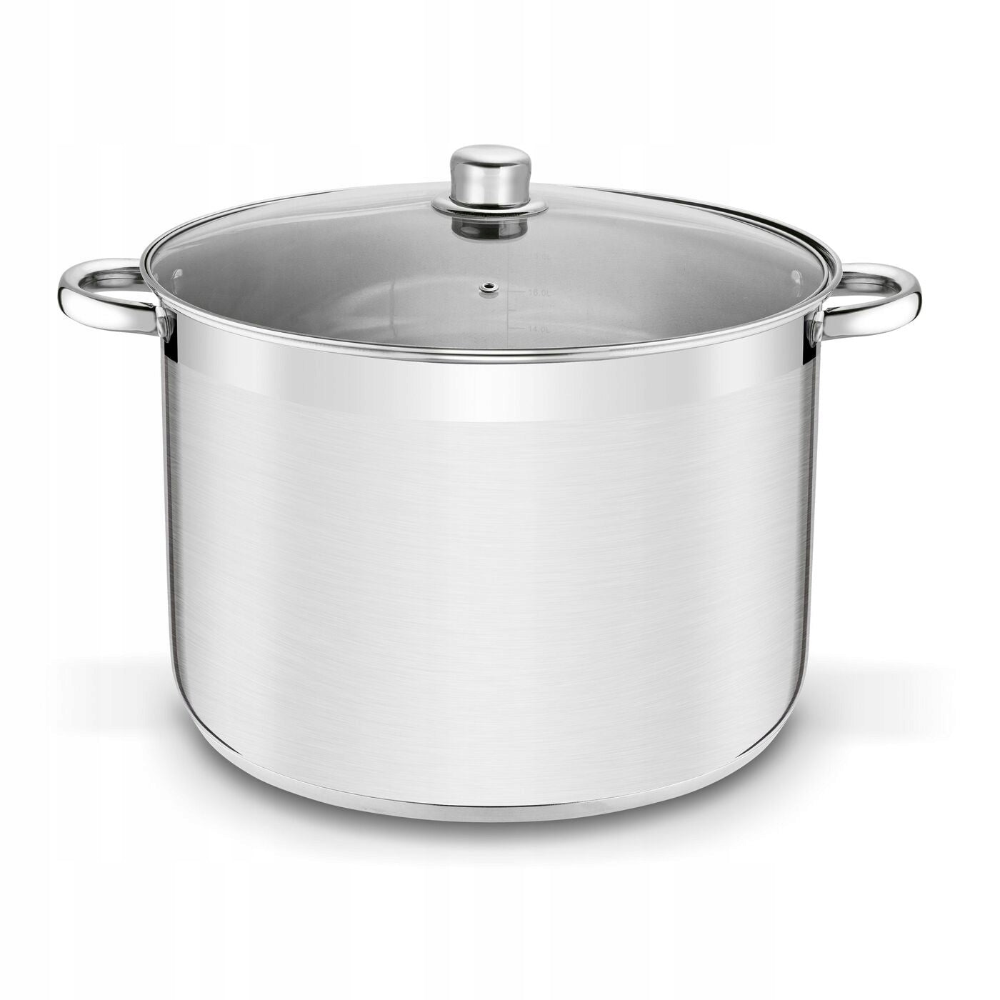 POT WITH GASTRONOMIC LID LARGE STAINLESS STEEL 20L INDUCTION GAS