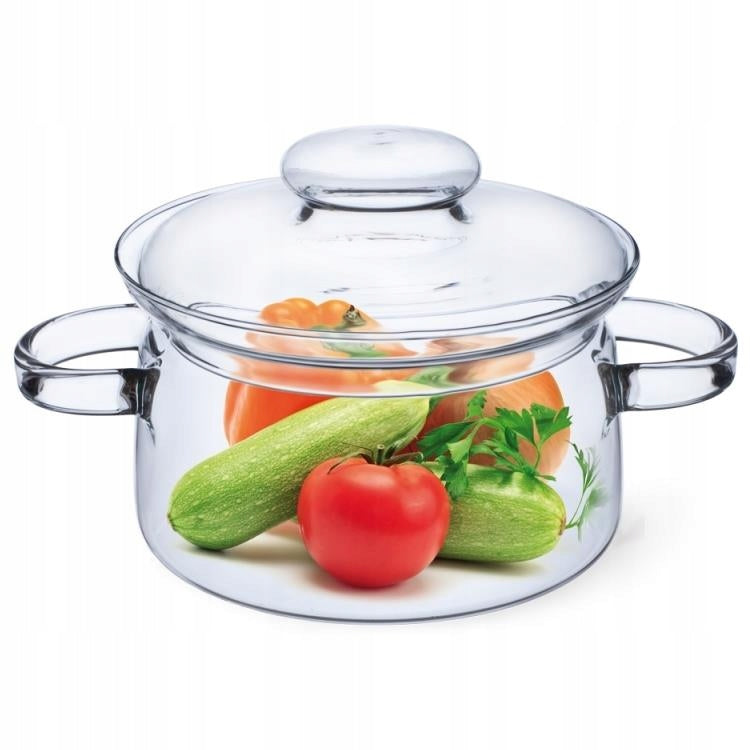 POT WITH LID GLASS HEAT-RESISTANT SIMAX NYKO 2 L Brand Simax
