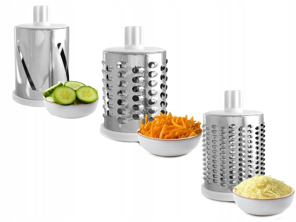 POTATO FRICTION MACHINE CHEESE VEGETABLE SHREDDER GRATER 3x Cartridges