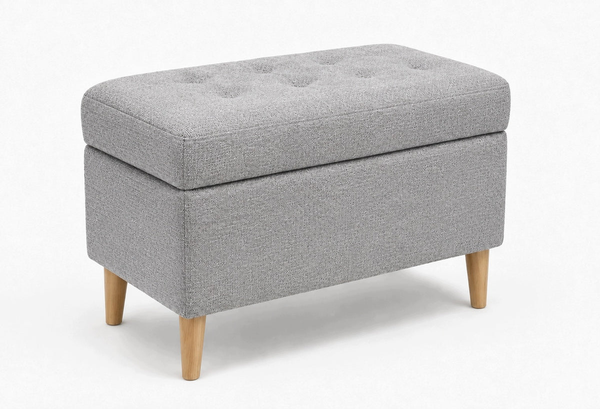 POUF 60X30 | DACHSHUND |OPEN | WITH STORAGE | FOR HALLWAY | GREY BS