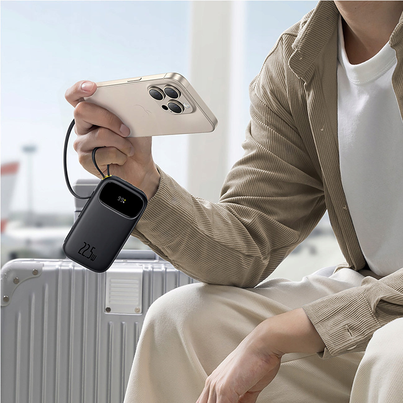 POWER BANK BASEUS 20000mAh 22.5W USB-C USB-A LIGHTNING QUICK CHARGE Batteries included yes