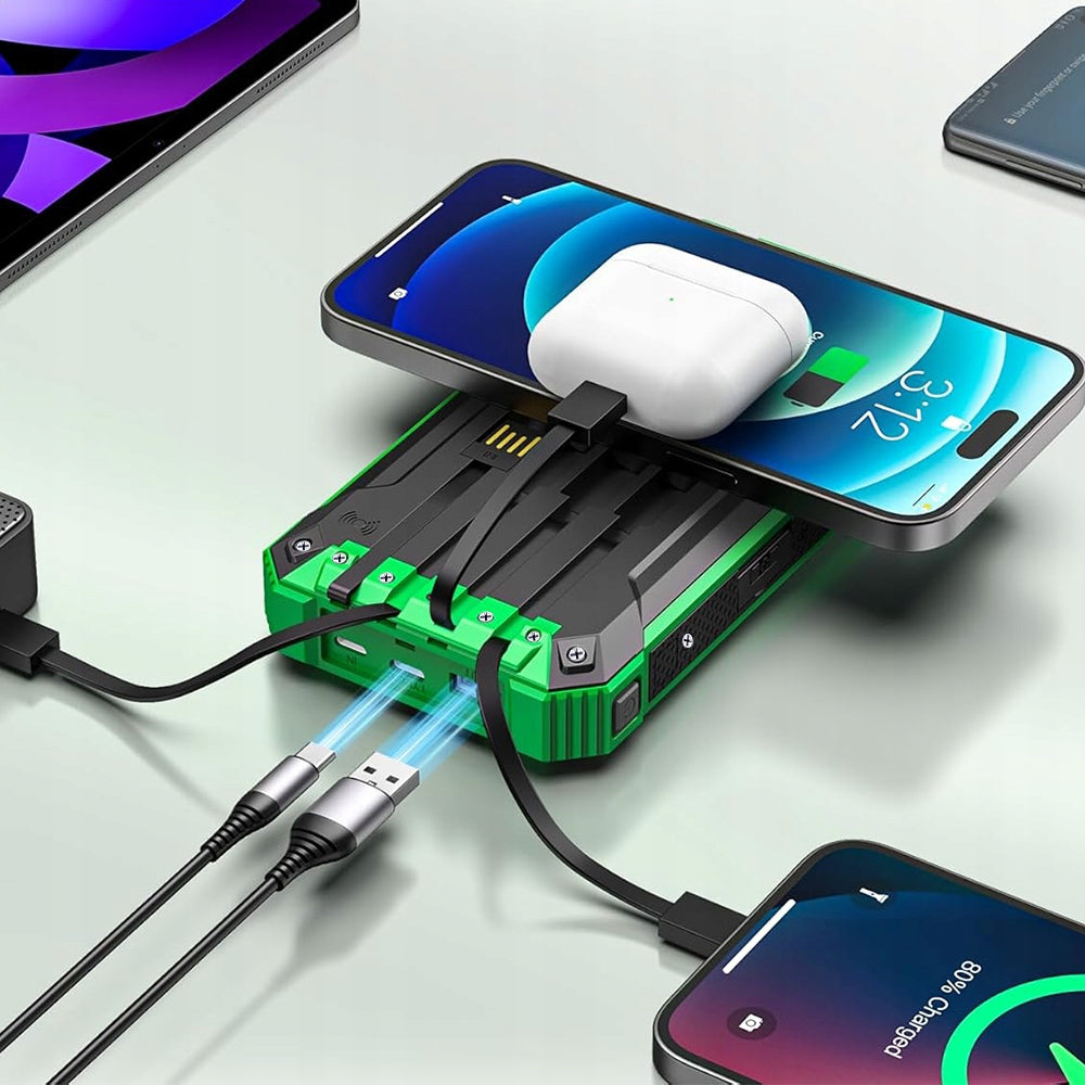 POWER BANK FAST SOLAR CHARGING 26800MAH WIRELESS CHARGING Packaging status original